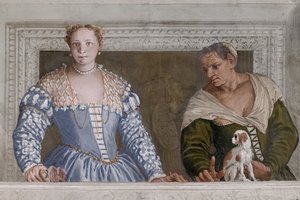 Donna Barbaro und ihre Amme, die Halle des Olymp (Detail)