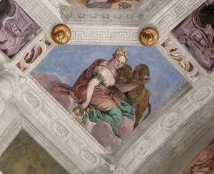 Paolo Caliari bekannt als Veronese, Fresko, Villa Barbaro, Maser, Italien von Veronese