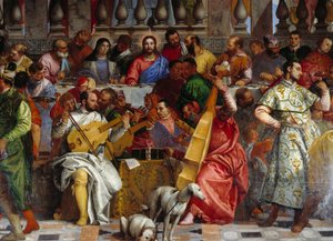Die Hochzeit zu Kana, Detail: Christus und die Jungfrau