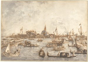 Himmelfahrtsfest in Venedig von (1697-1768) Canaletto