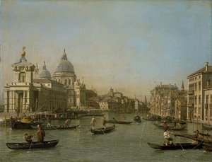 Eingang zum Canal Grande bei der Punta della Dogana und Santa Maria della Salute