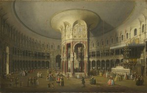 Innenansicht der Rotunde von Ranelagh in London