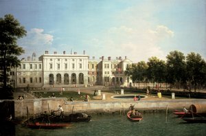 Altes Somerset House von der Themse, London von Canaletto