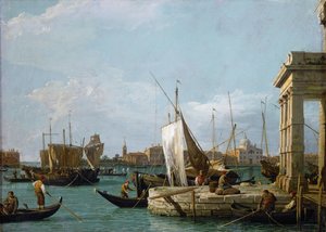 Punta della Dogana (Die Zollstation) in Venedig von Canaletto