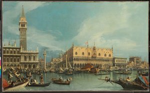 Der Molo, Venedig, vom Bacino di San Marco von Canaletto