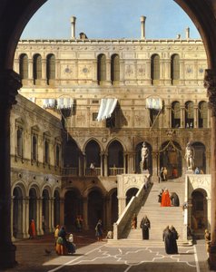 Venedig, der Dogenpalast, die Scala dei Giganti, ca. 1740