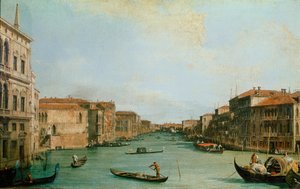 Ansicht des Canal Grande vom Balbi-Palast, Venedig (Öl auf Leinwand) von Canaletto