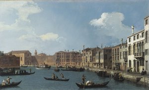 Ansicht des Santa Chiara Kanals, Venedig, ca. 1730