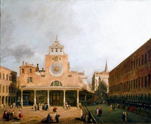 Ansicht des Campo San Giacometto in Venedig