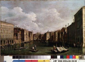 Blick auf den Canal Grande in Venedig von Canaletto