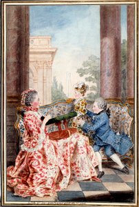 La belle Madame Caze, Frau des Generalpächters und ihre Kinder
