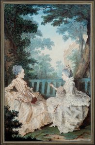 Madame de Breget und Madame de Cassine von Carmontelle