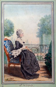 Ganzkörperporträt von Julie de Lespinasse (1732-1776), Schriftstellerin