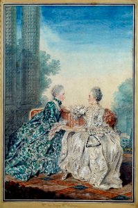 Porträt von Madame de Breget und Madame d