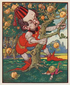 Illustration für Gullivers Reisen von Jonathan Swift von (after) American School