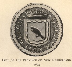 Siegel der Provinz Neuniederlande von (after) American School
