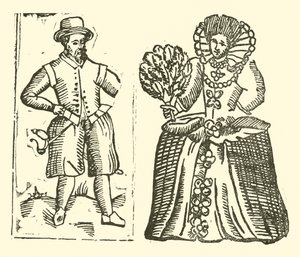 Illustration für The Roxburghe Ballads (Holzschnitt) von (after) English School