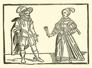 Illustration für The Roxburghe Ballads (Holzschnitt) von (after) English School