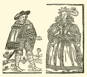 Illustration für The Roxburghe Ballads (Holzschnitt) von (after) English School