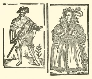 Illustration für The Roxburghe Ballads (Holzschnitt) von (after) English School