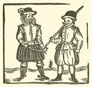 Illustration für The Roxburghe Ballads (Holzschnitt) von (after) English School