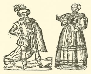 Illustration für The Roxburghe Ballads (Holzschnitt) von (after) English School