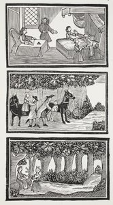 Die Geschichte der zwei Kinder im Wald, Illustration aus 