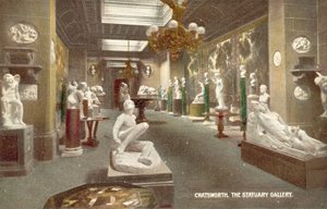 Chatsworth, die Statuengalerie von (after) English photographer
