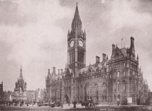 Manchester: Rathaus von (after) English photographer