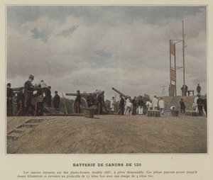 120-mm-Kanonenbatterie von (after) French Photographer