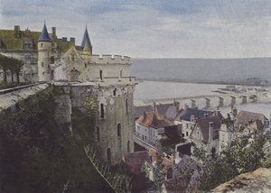 Schloss Amboise, Blick auf die Loire von (after) French Photographer