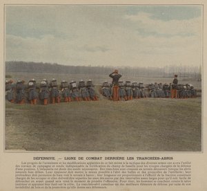 Verteidigung, Kampflinie hinter den Schützengräben von (after) French Photographer