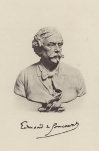 Edmond de Goncourt, französischer Romanautor (s/w Foto) von (after) French Photographer