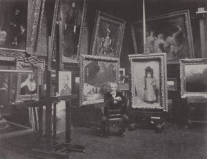 Der französische Maler Carolus-Duran in seinem Atelier von (after) French Photographer