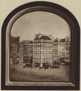 Das Hotel de Nantes, Place du Carrousel (s/w Foto) von (after) French Photographer