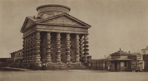 Die Barriere von Etoile im Jahr 1860, mit dem Zollpavillon von Ledoux von (after) French Photographer
