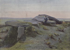 Der Dolmen von Mane-Lud, Locmariaquer (Farbfoto) von (after) French Photographer