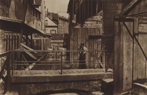 Die Ufer der Bievre am unteren Ende der Rue des Gobelins