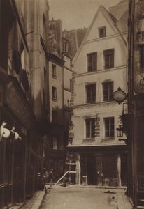 Rue Pirouette und Rue Mondetour (s/w Foto) von (after) French Photographer