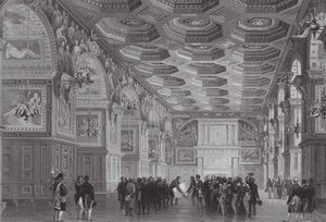 Der Palast von Fontainebleau von (after) French School