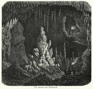 Grotte von Antiparos, Griechenland von (after) German School