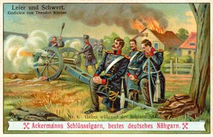 Gebet während der Schlacht (Chromolitho)