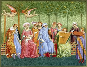 Der Traum des Lebens - Fresko von Orcagna von (after) Italian School