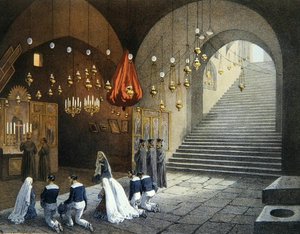 Das Grab der Jungfrau Maria in Ephesus bei Izmir, Illustration aus 