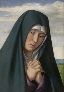 Fragment von Christus trägt das Kreuz: Trauernde Jungfrau von (fl.c.1483 c.1529) Master of Moulins