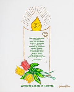 Hochzeitskerze von Rosental