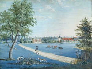 Jagd im Parc du Raincy, ca. 1754-93 von 1717 1806 Carmontelle