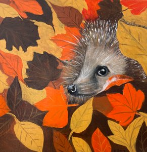 Entzückender Igel