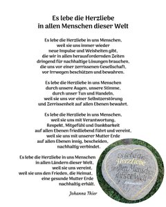 Es lebe die Herzliebe in allen Menschen dieser Welt - Version 2
