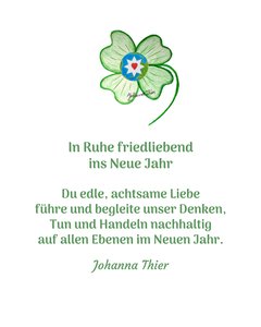 In Ruhe friedliebend ins Neue Jahr